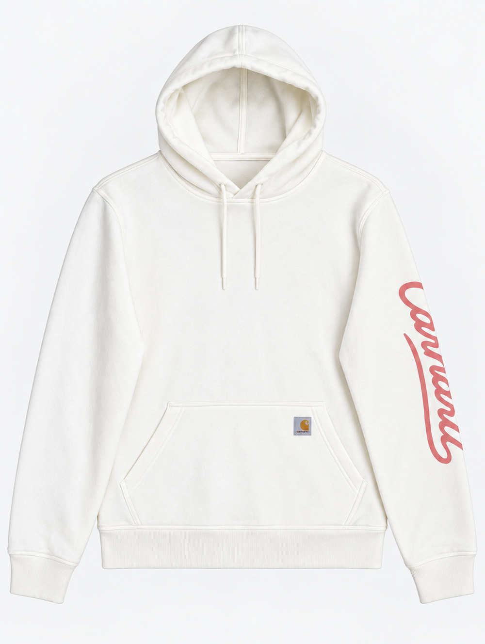 Carhartt Sawyer Script Logo Hoodie Womens M White 107414 NWT